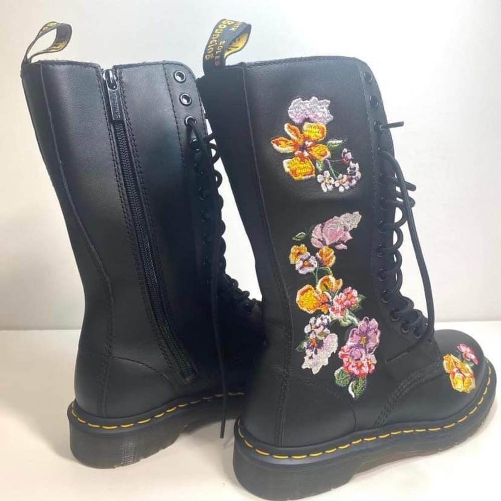 Dr.Martens 1914 Vonda II Leather Combat Boots - Picture 10 of 13